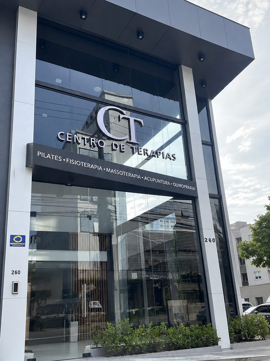 Fachada do CT Centro de Terapias, na Rua João Bauer, 260, em Brusque